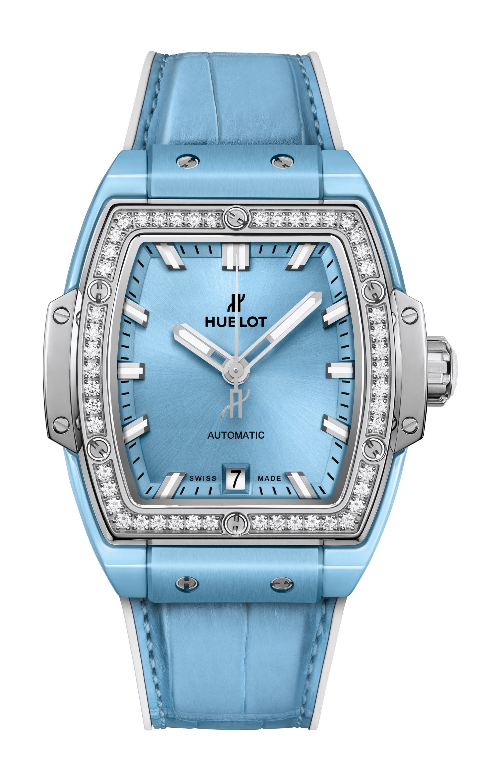 Spirit of Big Bang Light Blue Ceramic Titanium Diamonds