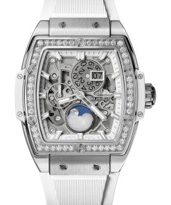 Spirit Of Big Bang Moonphase Titanium White Diamonds