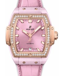 Spirit of Big Bang Pink Ceramic King Gold Diamonds