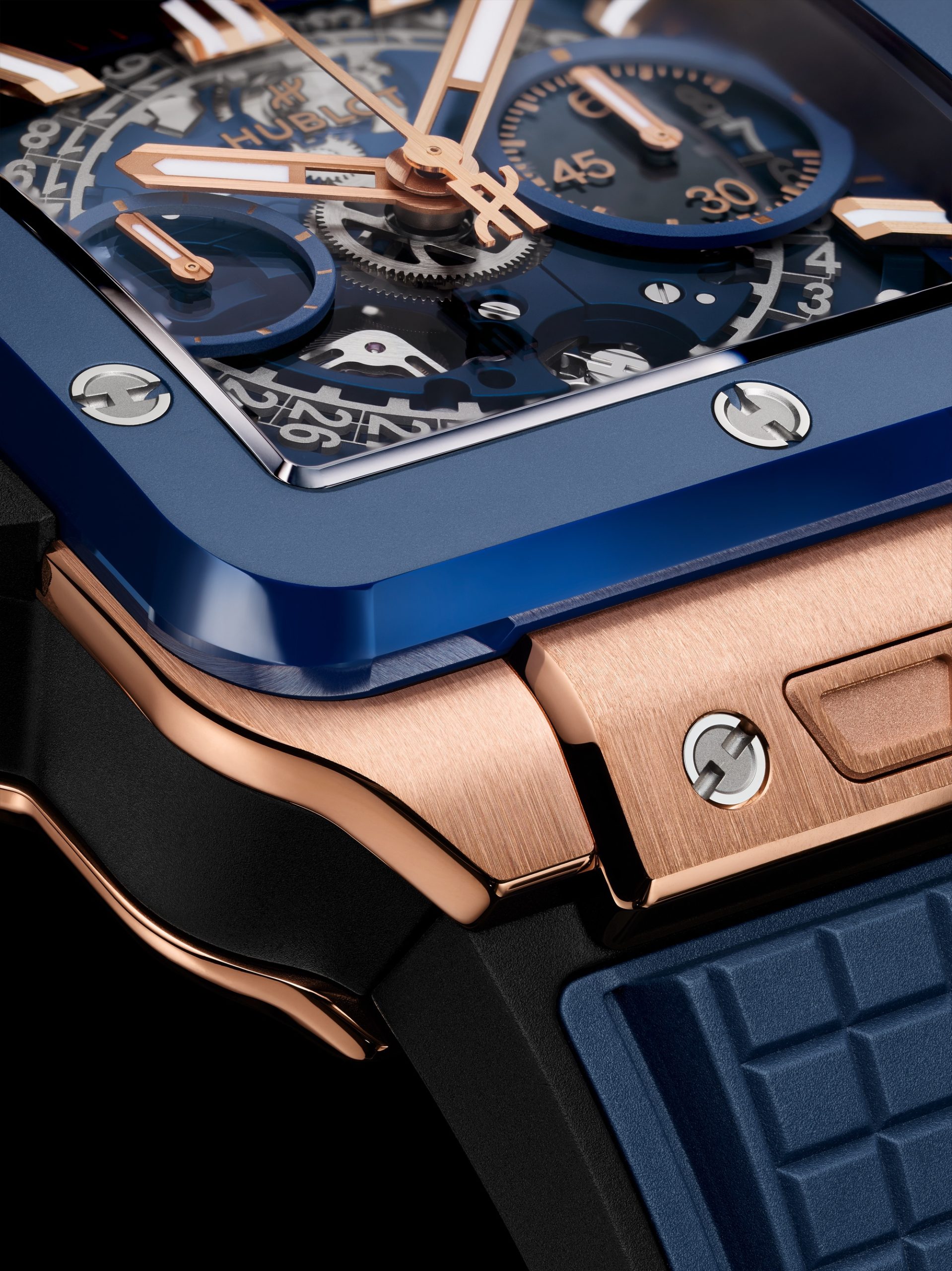 Square Bang Unico King Gold Blue Ceramic - Image 3