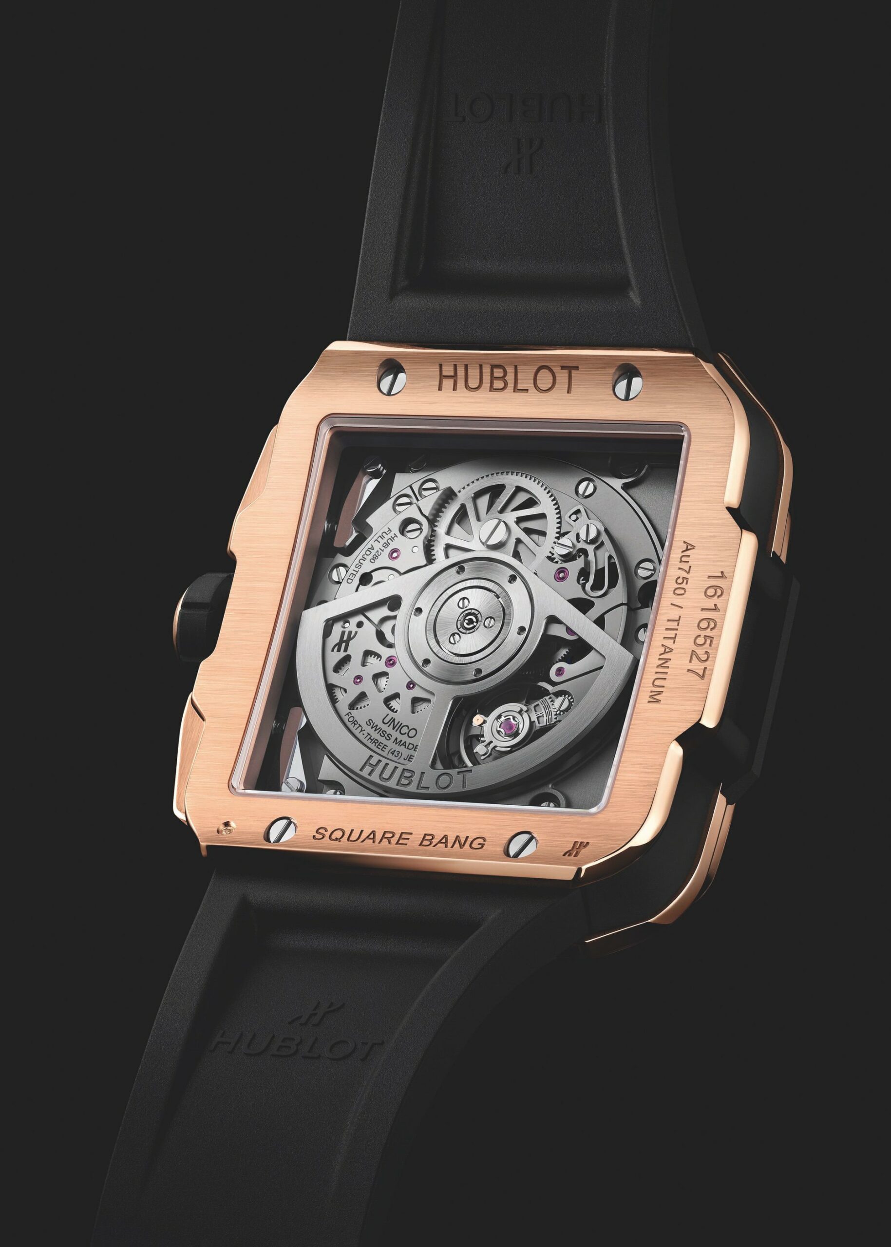 Square Bang Unico King Gold Pavé - Image 3