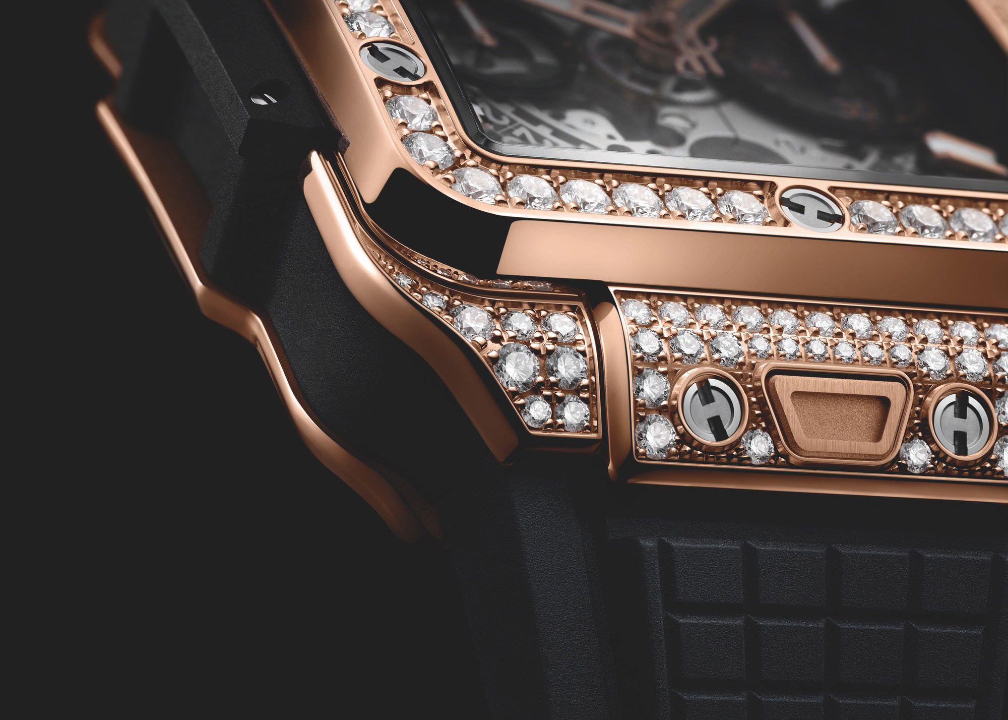 Square Bang Unico King Gold Pavé - Image 4