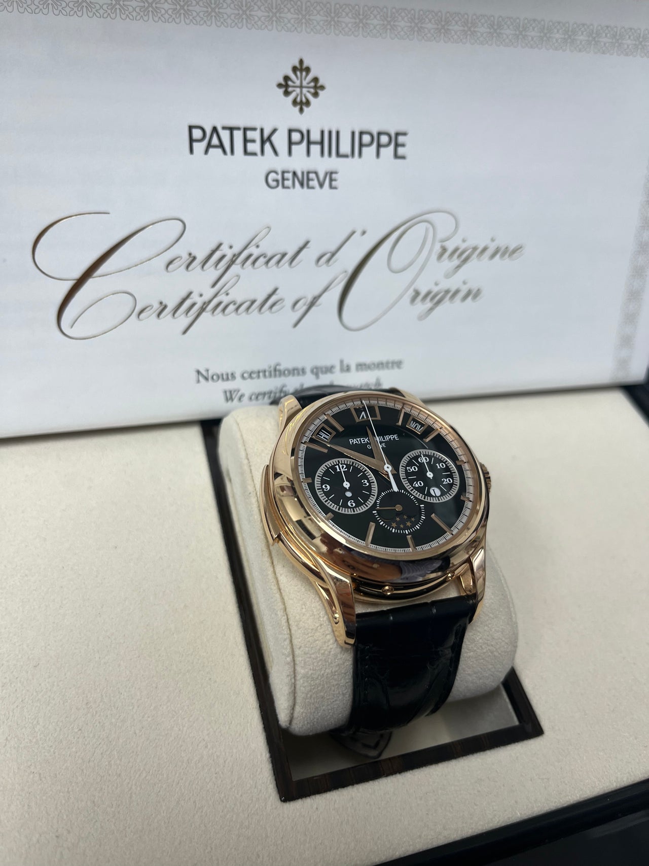 Patek Philippe Grand Complications (submodel) Rose Gold Black Dial 5208R-001 - Image 4