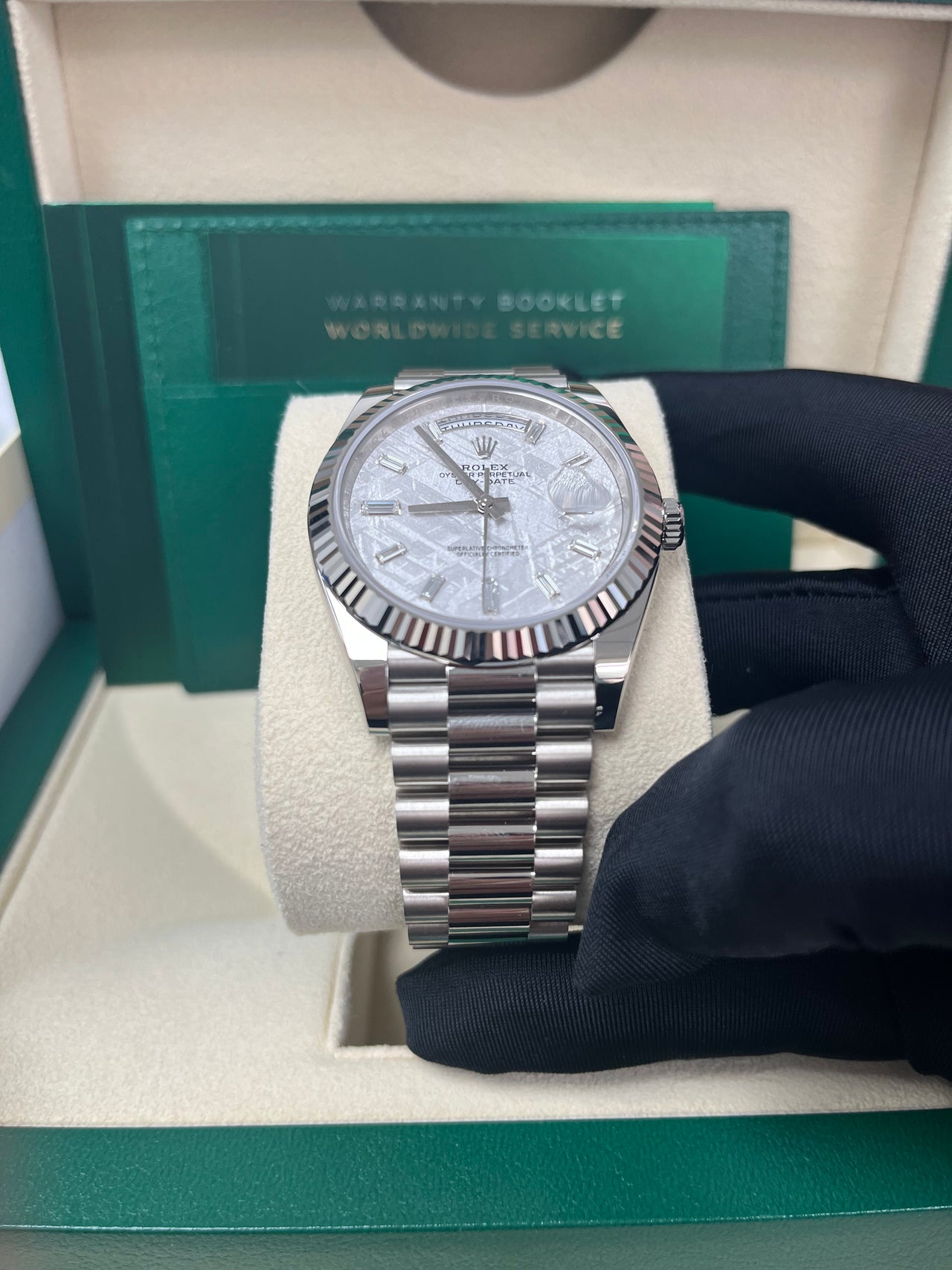 Rolex Day-Date 40 40 mm white gold 228239-0055 - Image 9