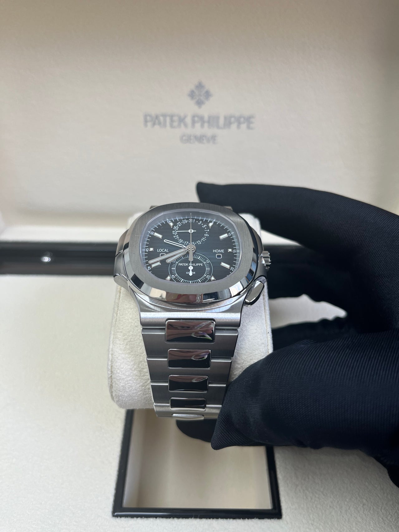 FLYBACK CHRONOGRAPH. TRAVEL TIME. Steel 5990/1A-011 - Image 9