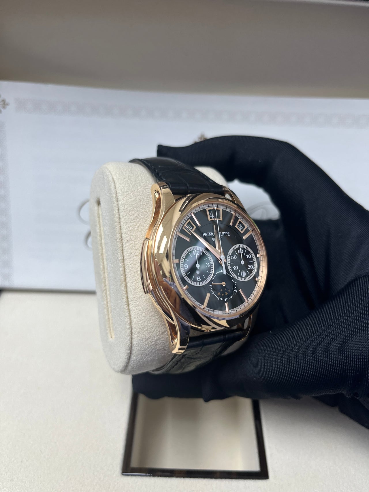 Patek Philippe Grand Complications (submodel) Rose Gold Black Dial 5208R-001 - Image 11