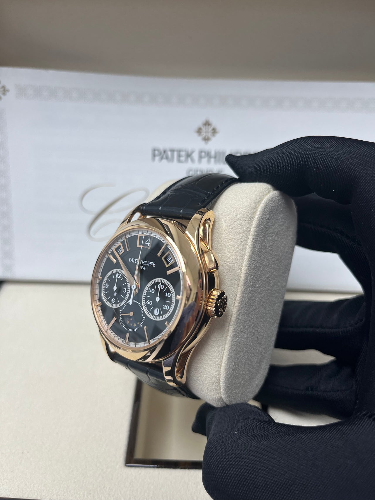 Patek Philippe Grand Complications (submodel) Rose Gold Black Dial 5208R-001 - Image 10