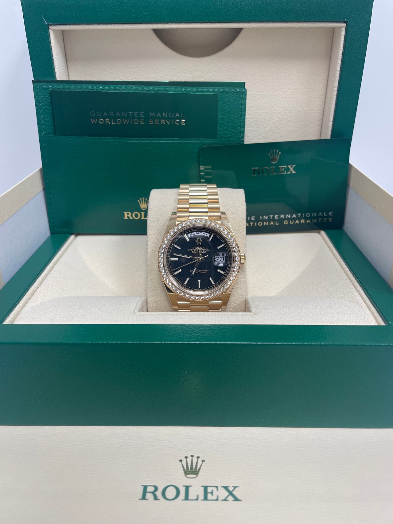 Rolex Day-Date 40 40 mm yellow gold and diamonds 228348rbr-0001 - Image 2