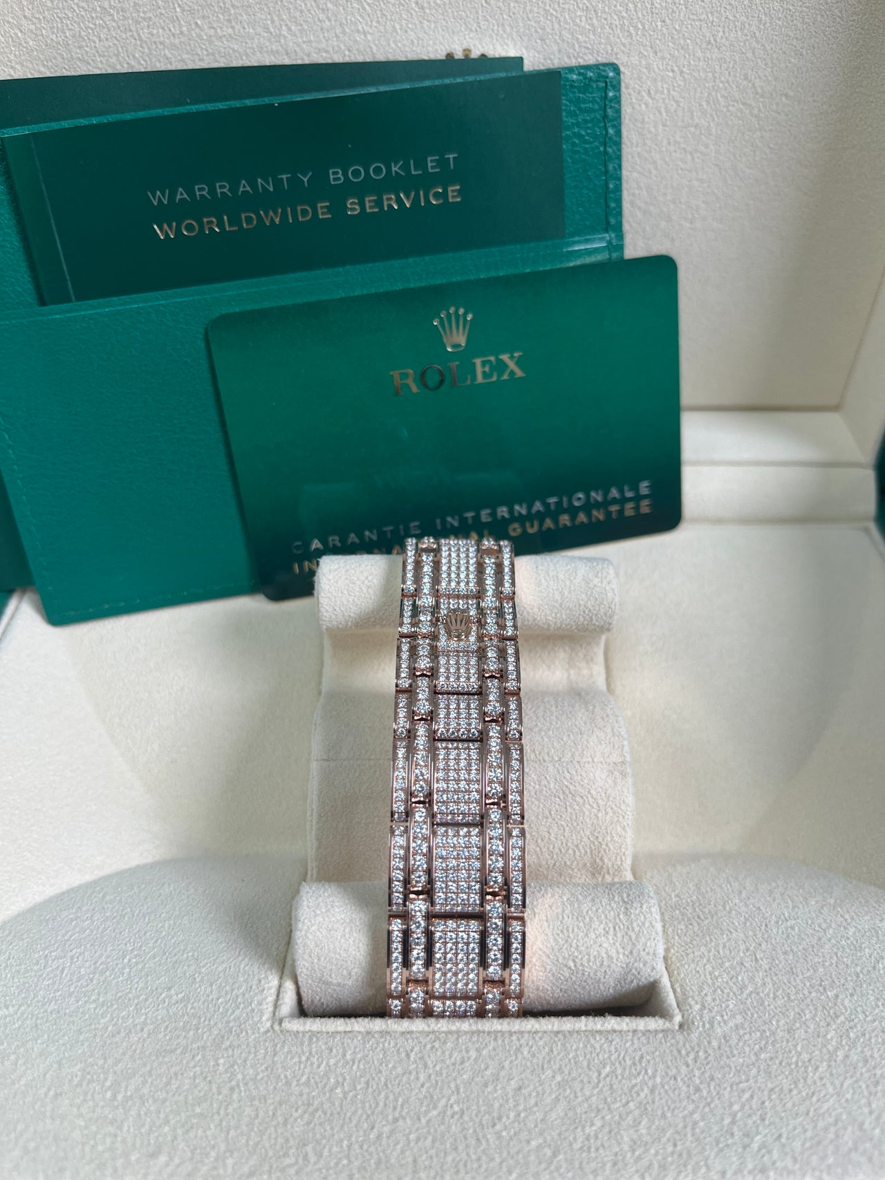 Rolex Pearlmaster 39 Everose Gold Paved Diamond dial Diamond-set bezel Pearlmaster bracelet (Reference 86405RBR) - Image 7