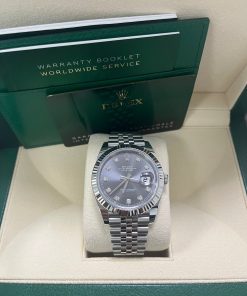 Alternative view of Rolex Datejust 41 41 mm Oystersteel and white gold 126334-0006