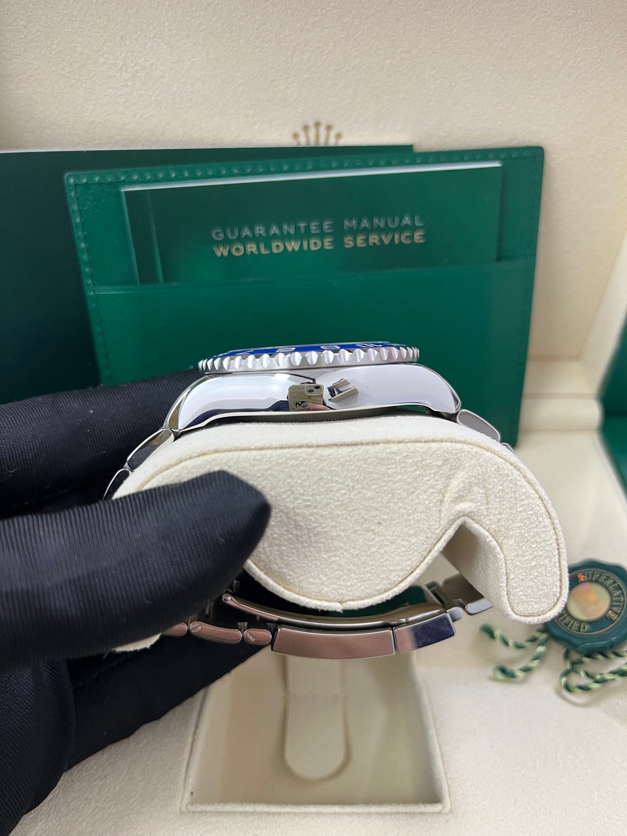 Rolex Yacht-Master II Stainless Steel - Matte White Mercedes Dial (Ref# 116680) - Image 9