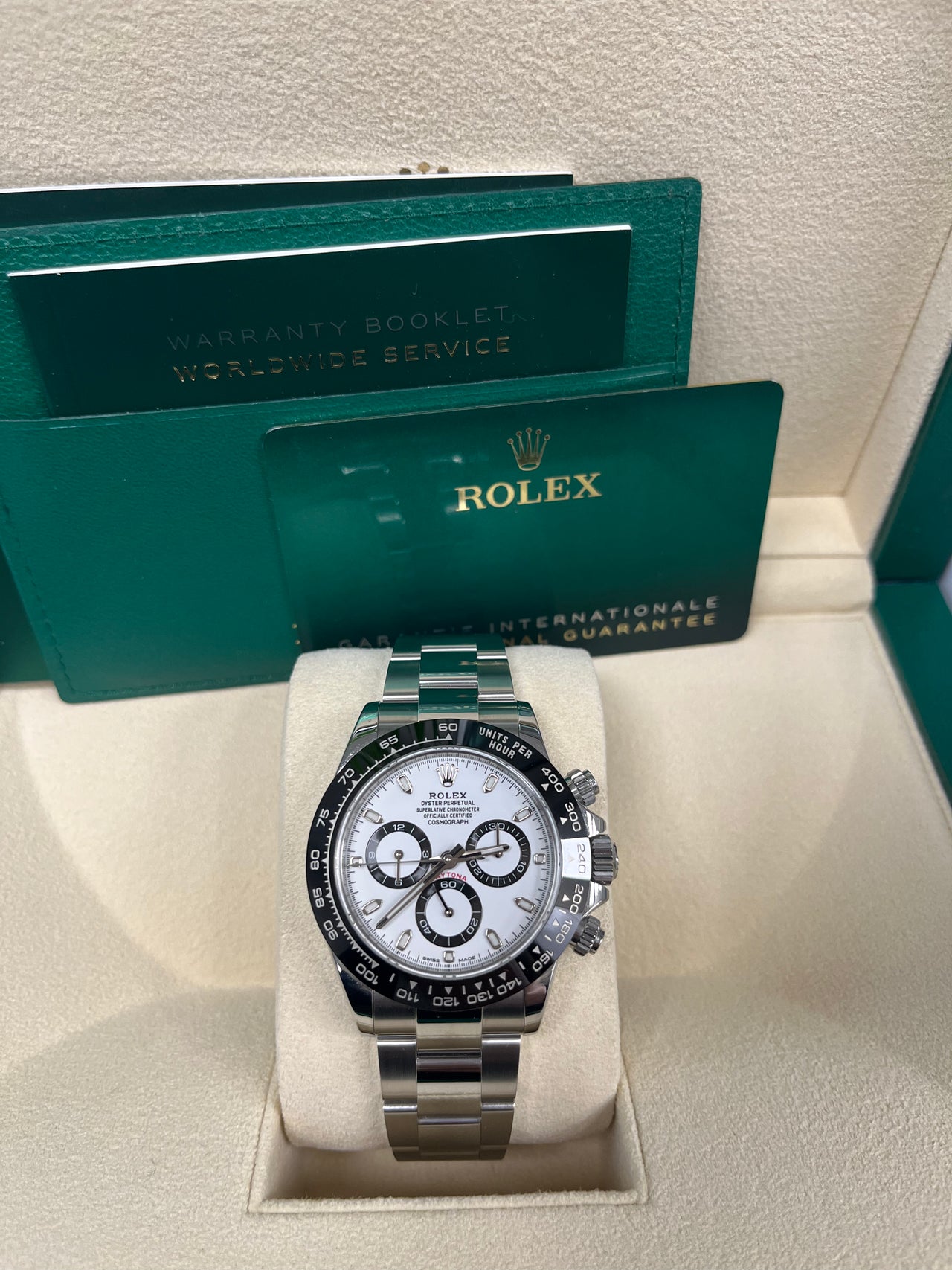 Rolex Panda Daytona 40mm - Stainless Steel - White Panda Index Dial - Ceramic Bezel (Ref# 116500LN) - Image 8