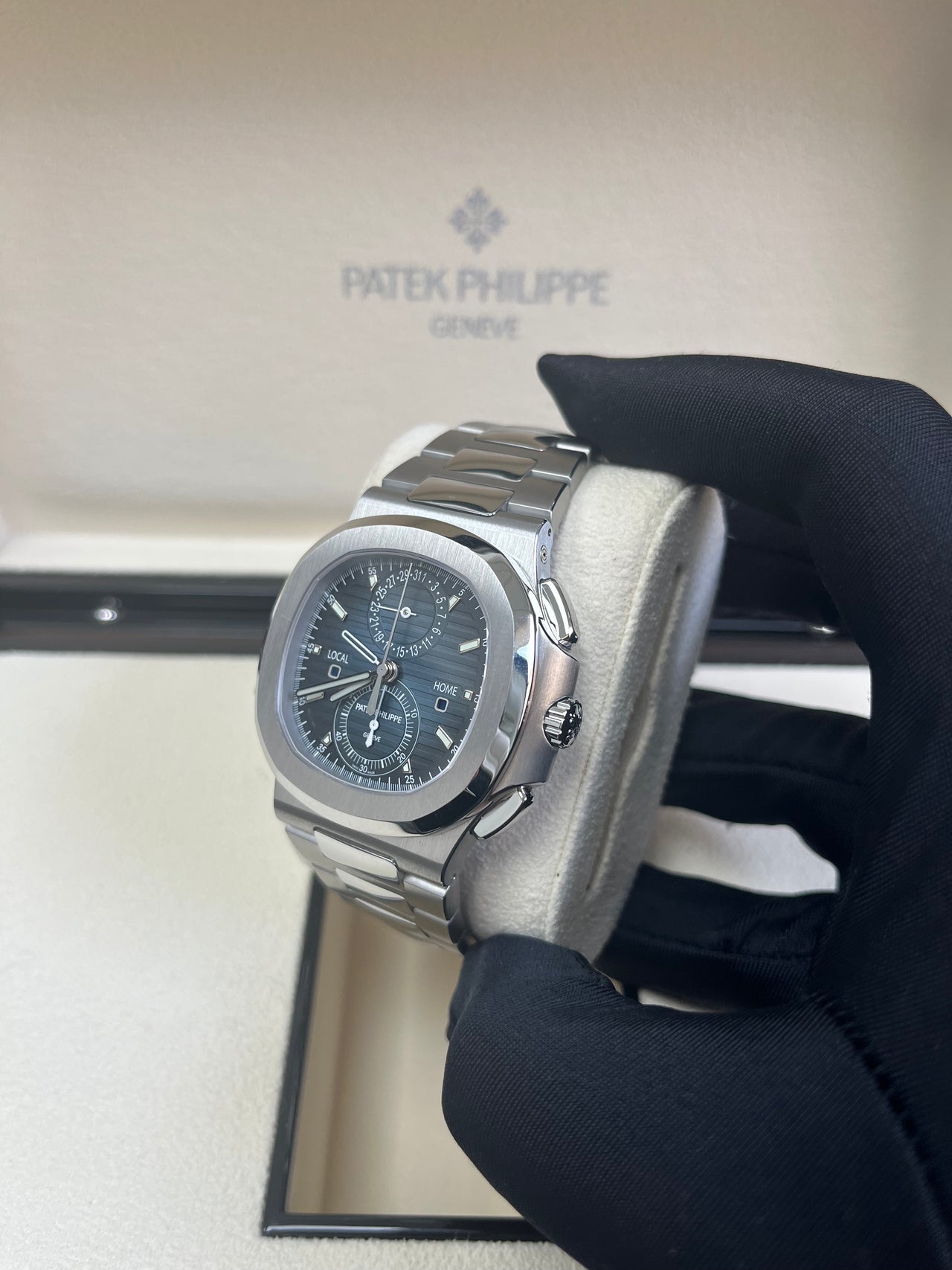 FLYBACK CHRONOGRAPH. TRAVEL TIME. Steel 5990/1A-011 - Image 12