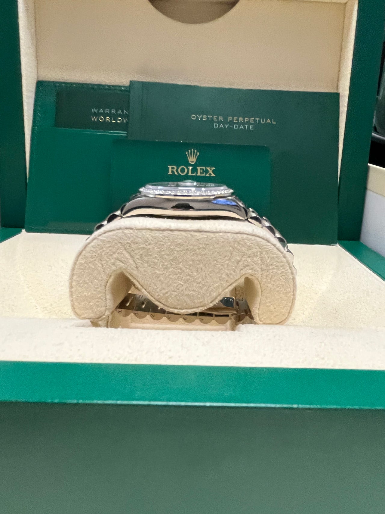 Rolex Day-Date 36 36 mm white gold and diamonds 128349rbr-0010 - Image 5