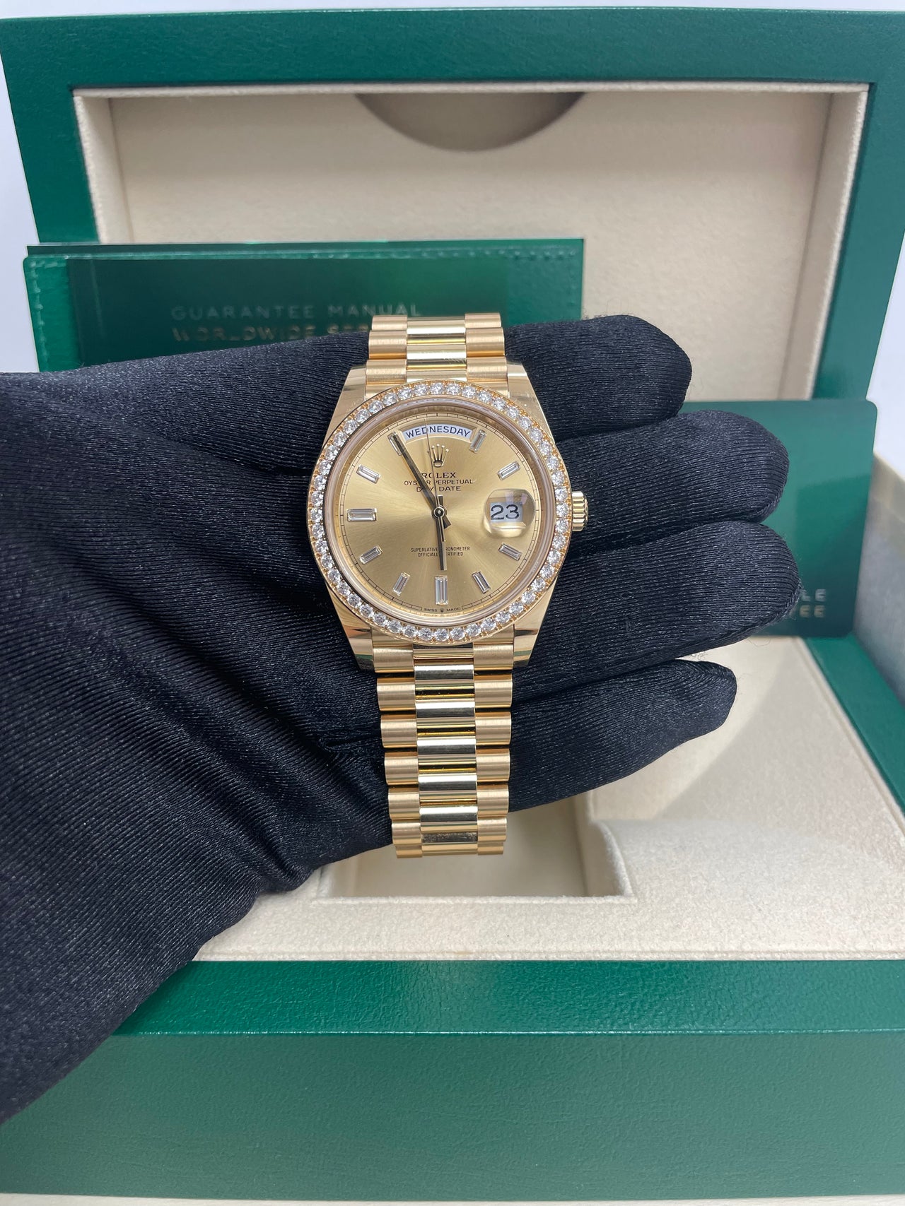 Rolex Day-Date 40 40 mm yellow gold and diamonds 228348rbr-0002 - Image 5