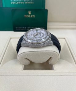 Alternative view of Rolex Sky-Dweller Meteorite Diamonds Baguette Dial Factory Diamonds (Reference # 326259tbr)