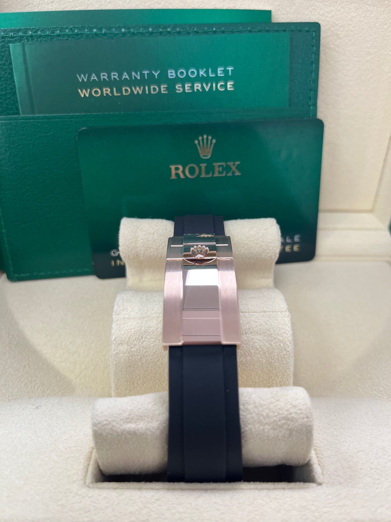 Rolex Daytona Everose Gold Cosmograph Daytona 40 Watch Meteorite Black Index Dial Oysterflex 116515ln - Image 5