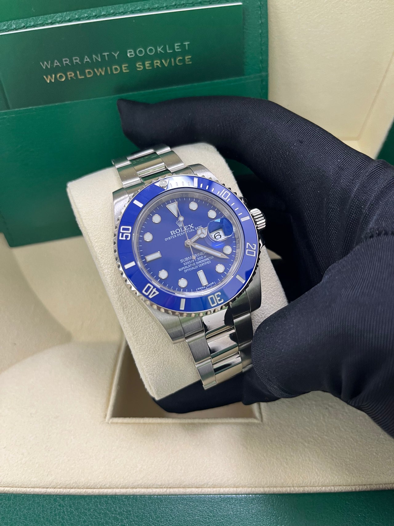 Rolex Submariner Date 40mm White Gold Blue Dial Smurf (Reference 116619LB) - Image 9