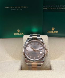 Alternative view of Rolex Datejust 41  41 mm  Oystersteel and Everose gold 126331-0007