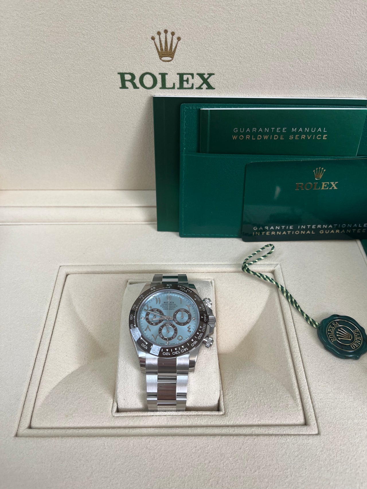 Rolex Daytona Platinum Ceramic Arabic Dial 116506 - Image 8