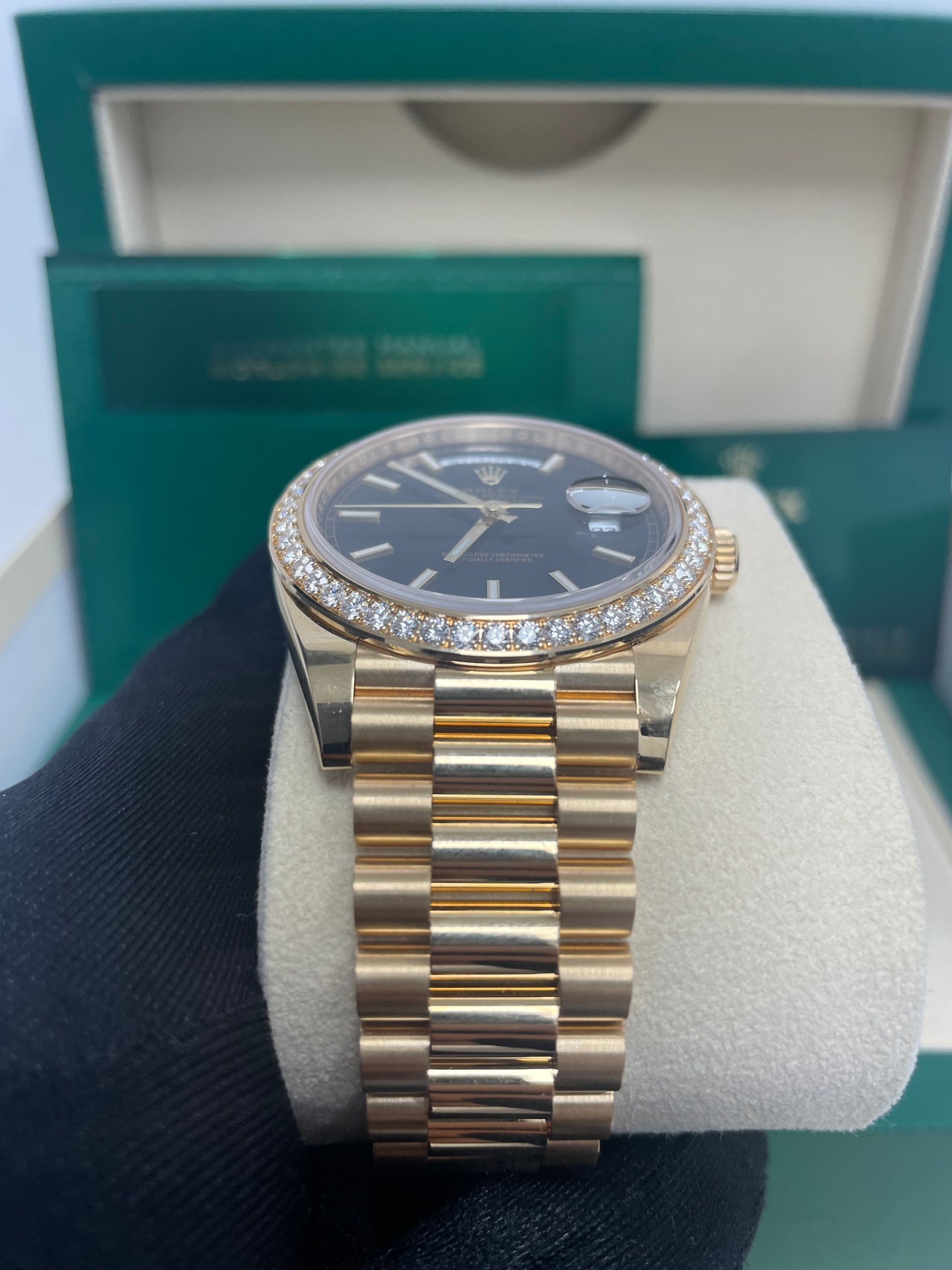 Rolex Day-Date 40 40 mm yellow gold and diamonds 228348rbr-0001 - Image 6