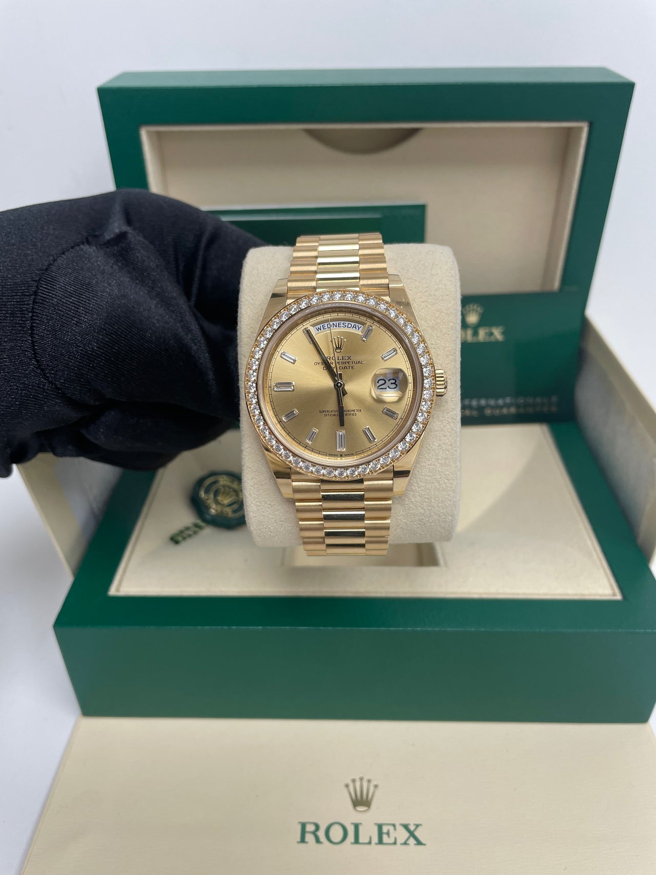 Rolex Day-Date 40 40 mm yellow gold and diamonds 228348rbr-0002 - Image 9