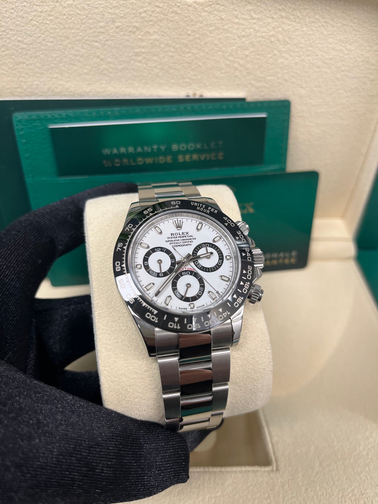 Rolex Panda Daytona 40mm - Stainless Steel - White Panda Index Dial - Ceramic Bezel (Ref# 116500LN) - Image 5