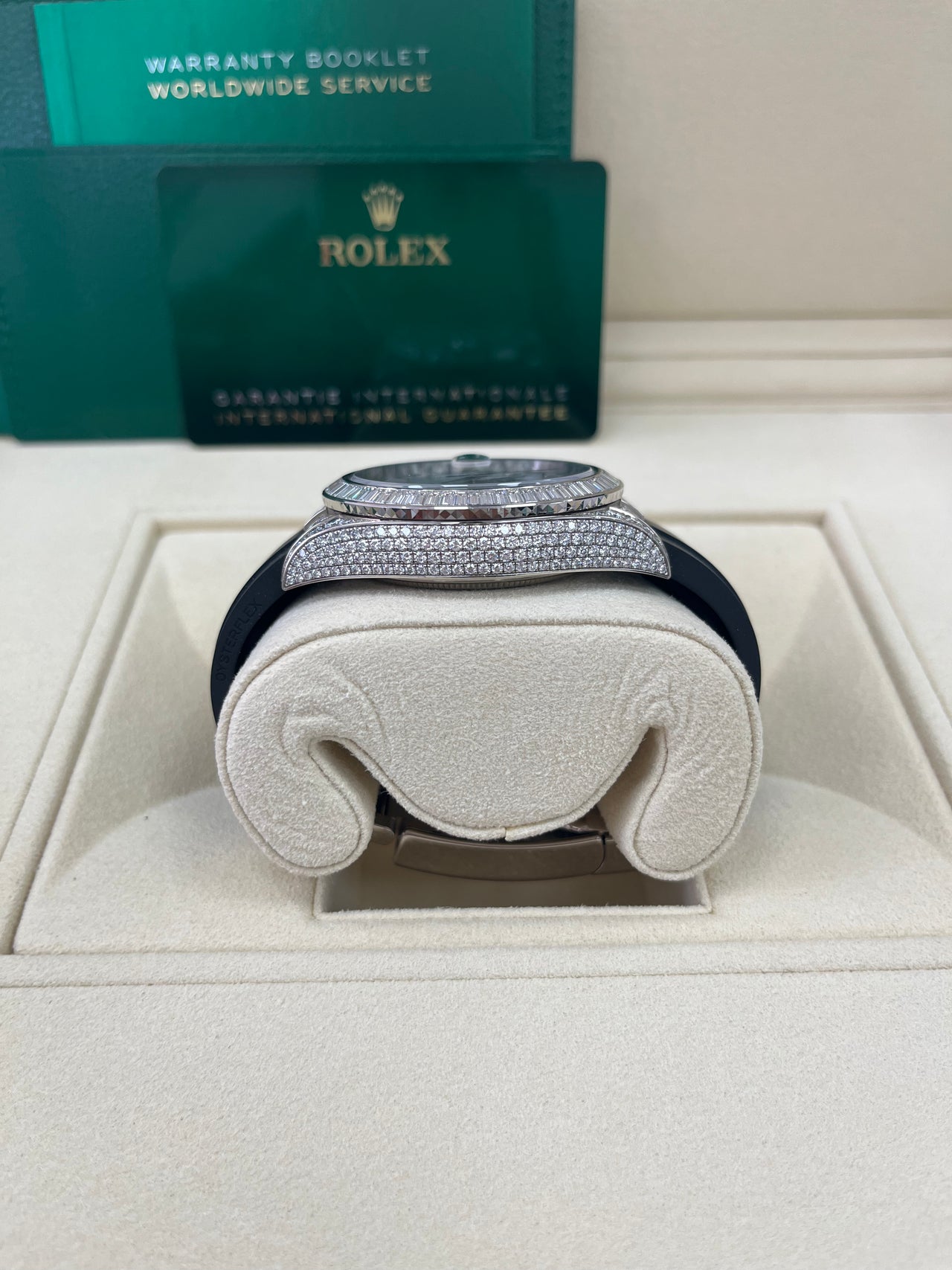 Rolex Sky-Dweller Meteorite Diamonds Baguette Dial Factory Diamonds (Reference # 326259tbr) - Image 10