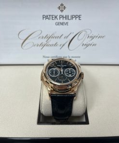 Alternative view of Patek Philippe Grand Complications (submodel) Rose Gold Black Dial 5208R-001