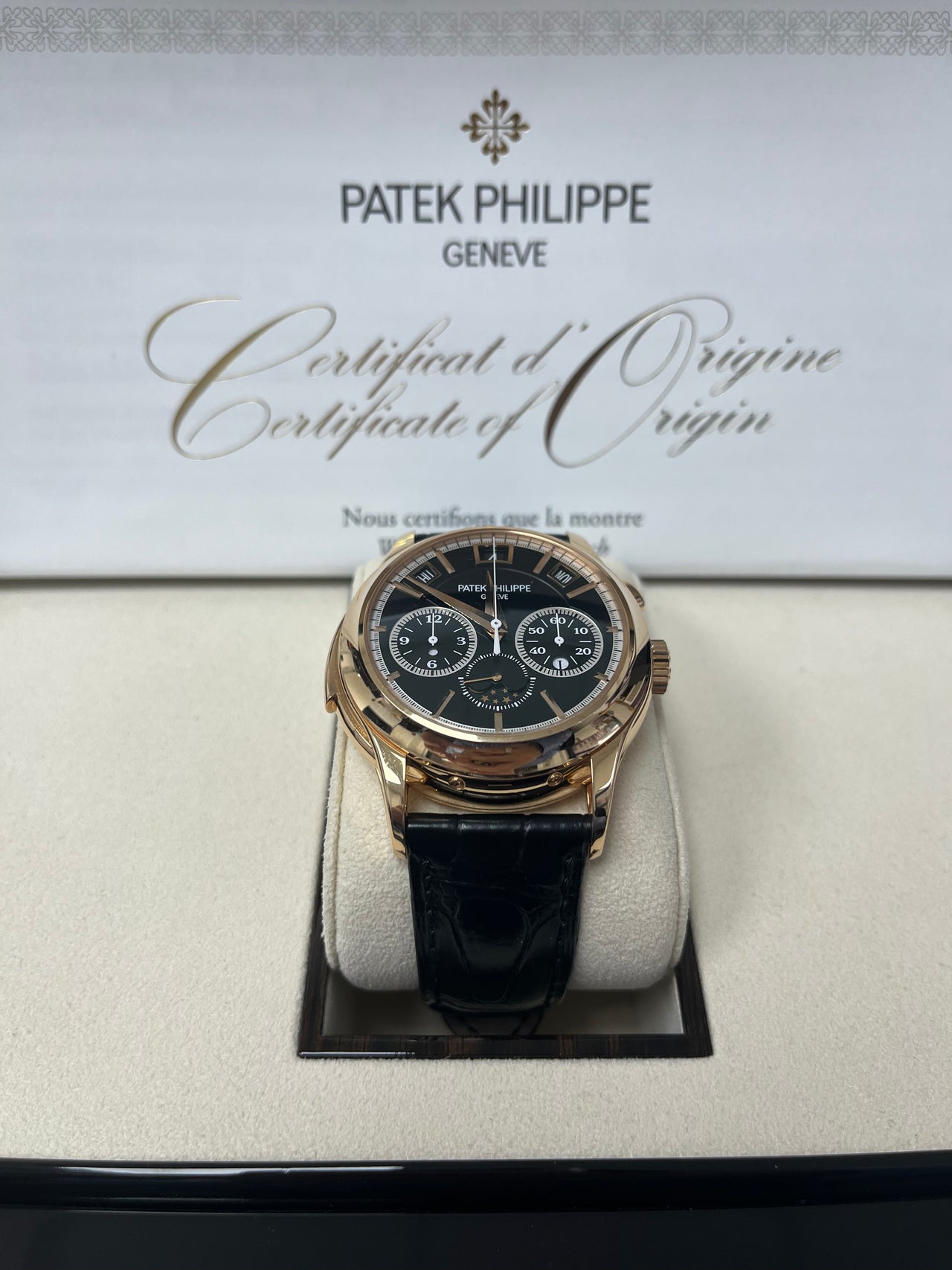 Patek Philippe Grand Complications (submodel) Rose Gold Black Dial 5208R-001 - Image 2