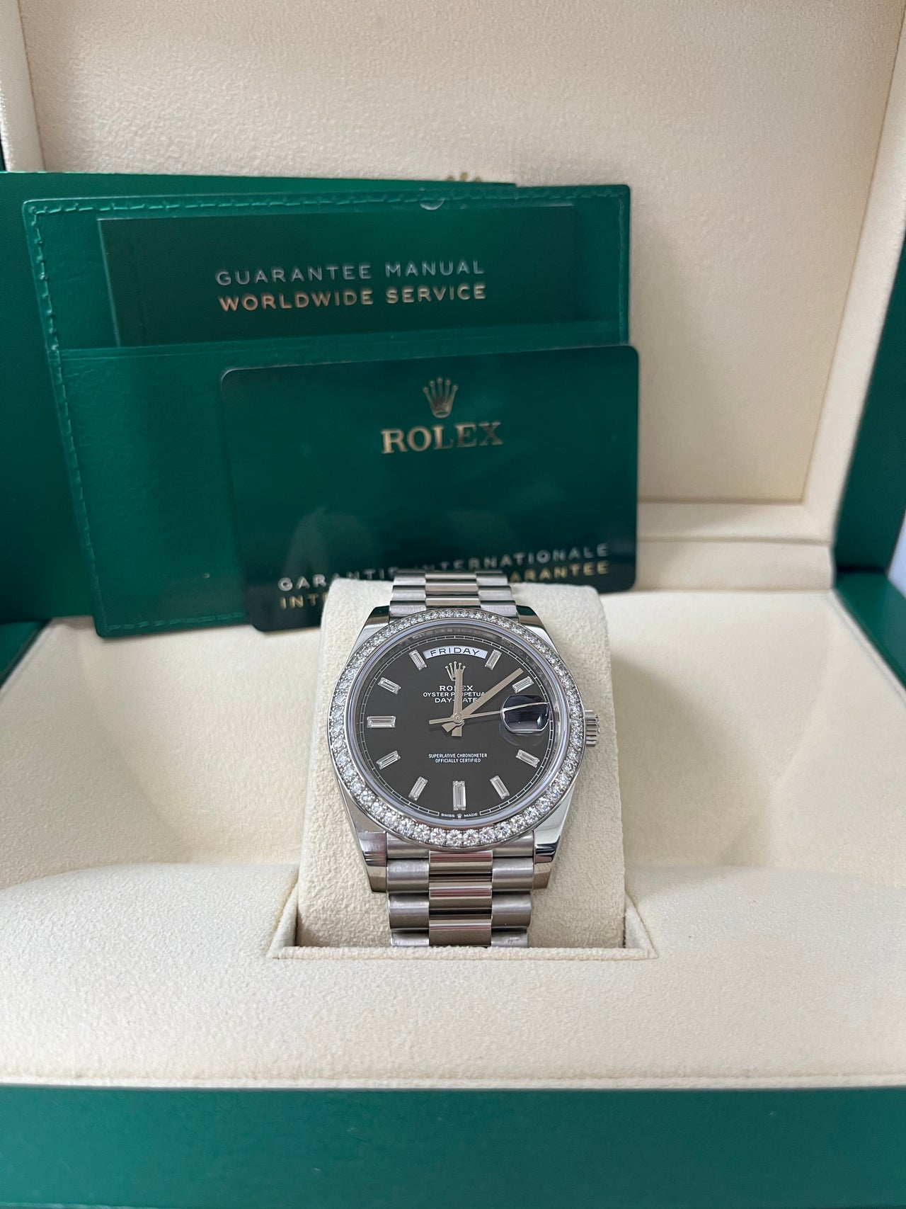 Rolex Day-Date 40 40 mm white gold and diamonds 228349rbr-0003 - Image 2