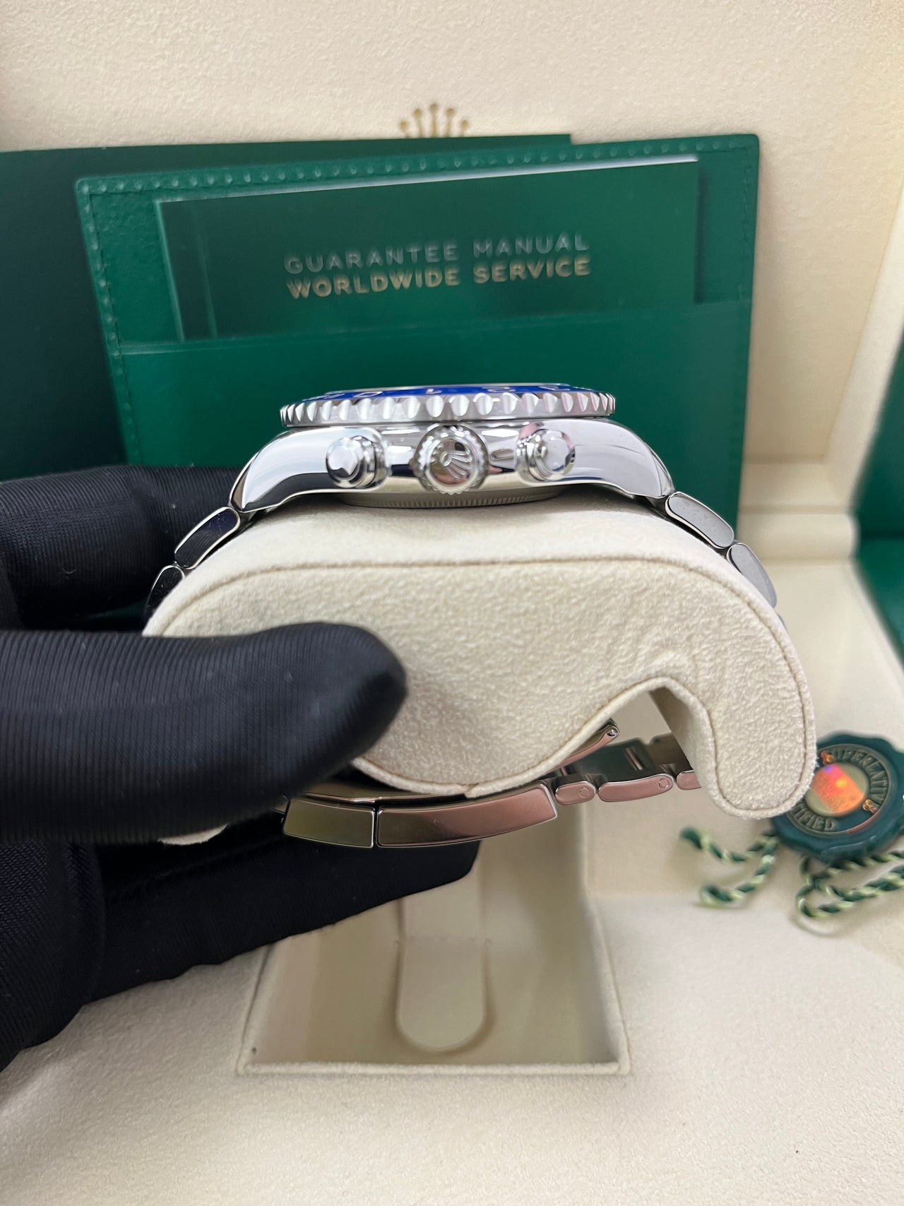 Rolex Yacht-Master II Stainless Steel - Matte White Mercedes Dial (Ref# 116680) - Image 5