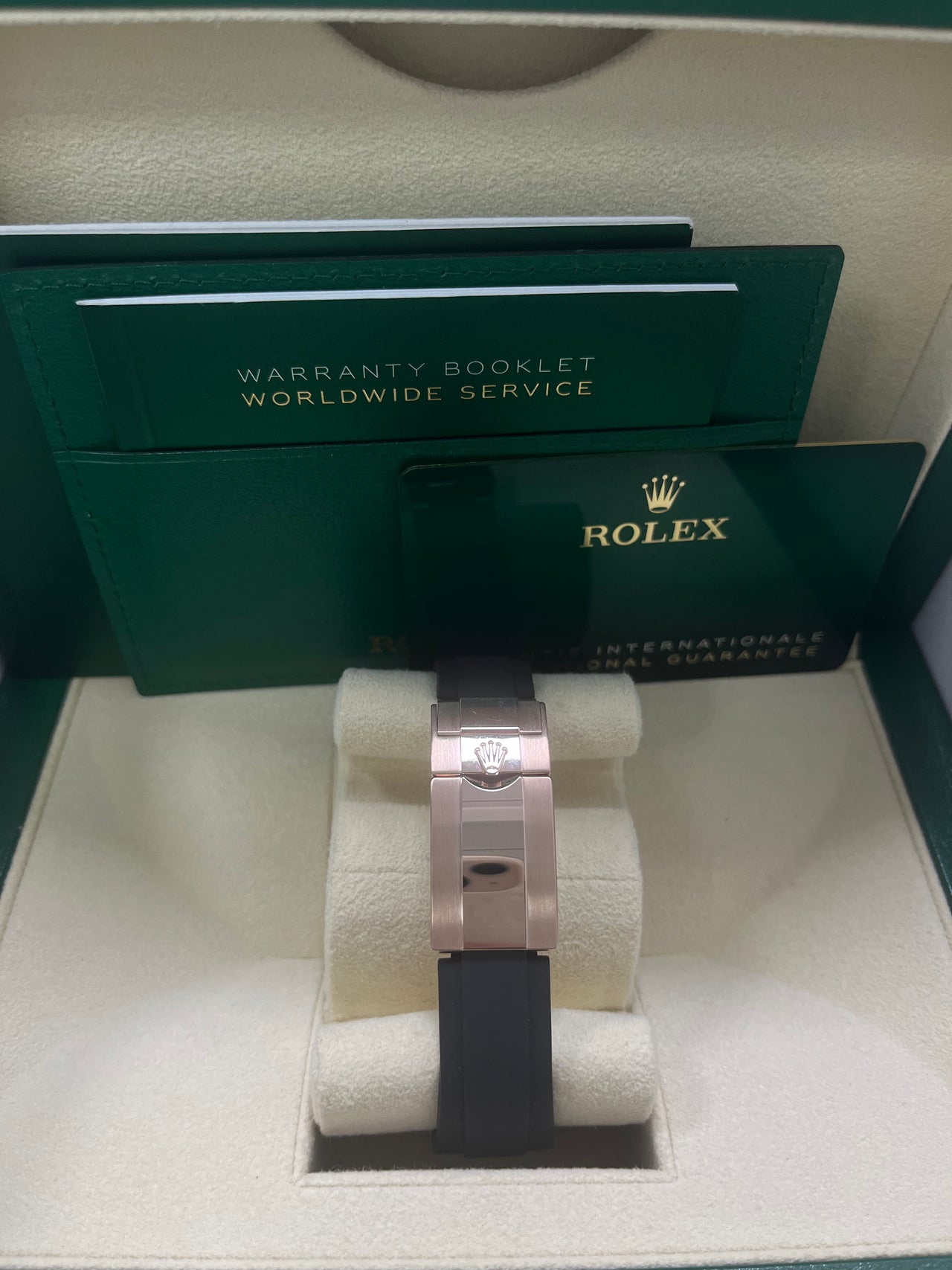 Rolex Daytona Everose Gold Cosmograph 40 Watch - Chocolate Index Dial - Black Oysterflex Strap (Ref# 116515LN) - Image 10