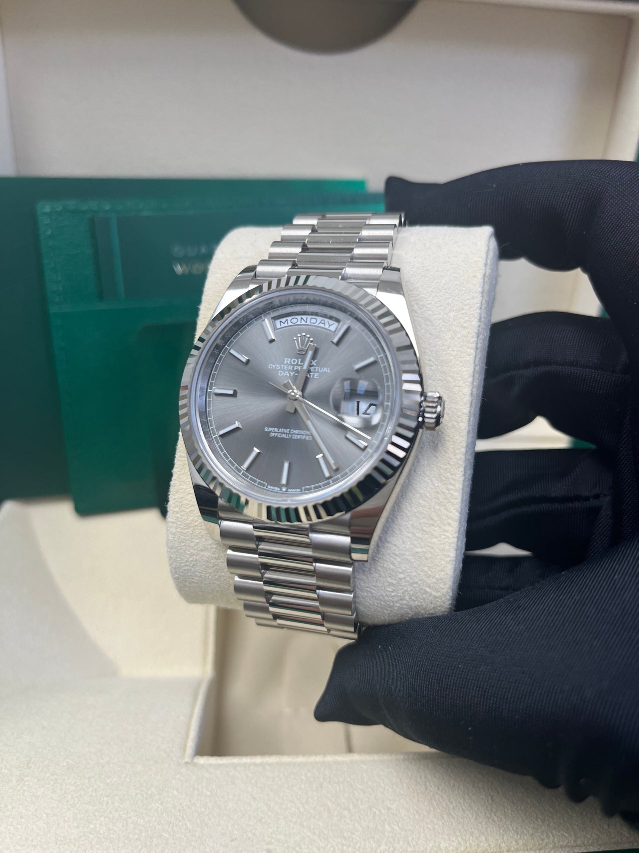 Rolex Day-Date 40 40 mm white gold 228239-0060 - Image 6