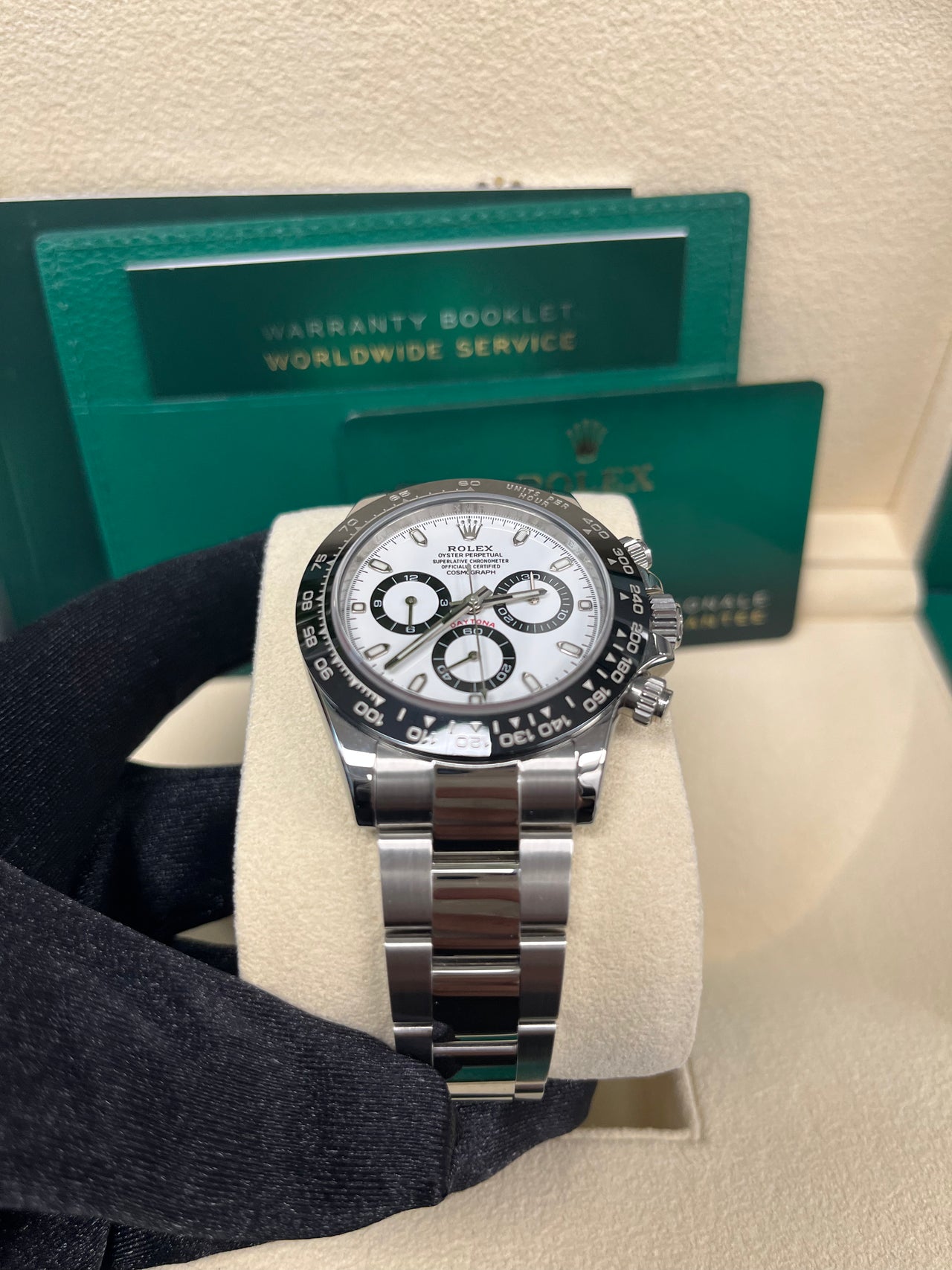 Rolex Panda Daytona 40mm - Stainless Steel - White Panda Index Dial - Ceramic Bezel (Ref# 116500LN) - Image 9