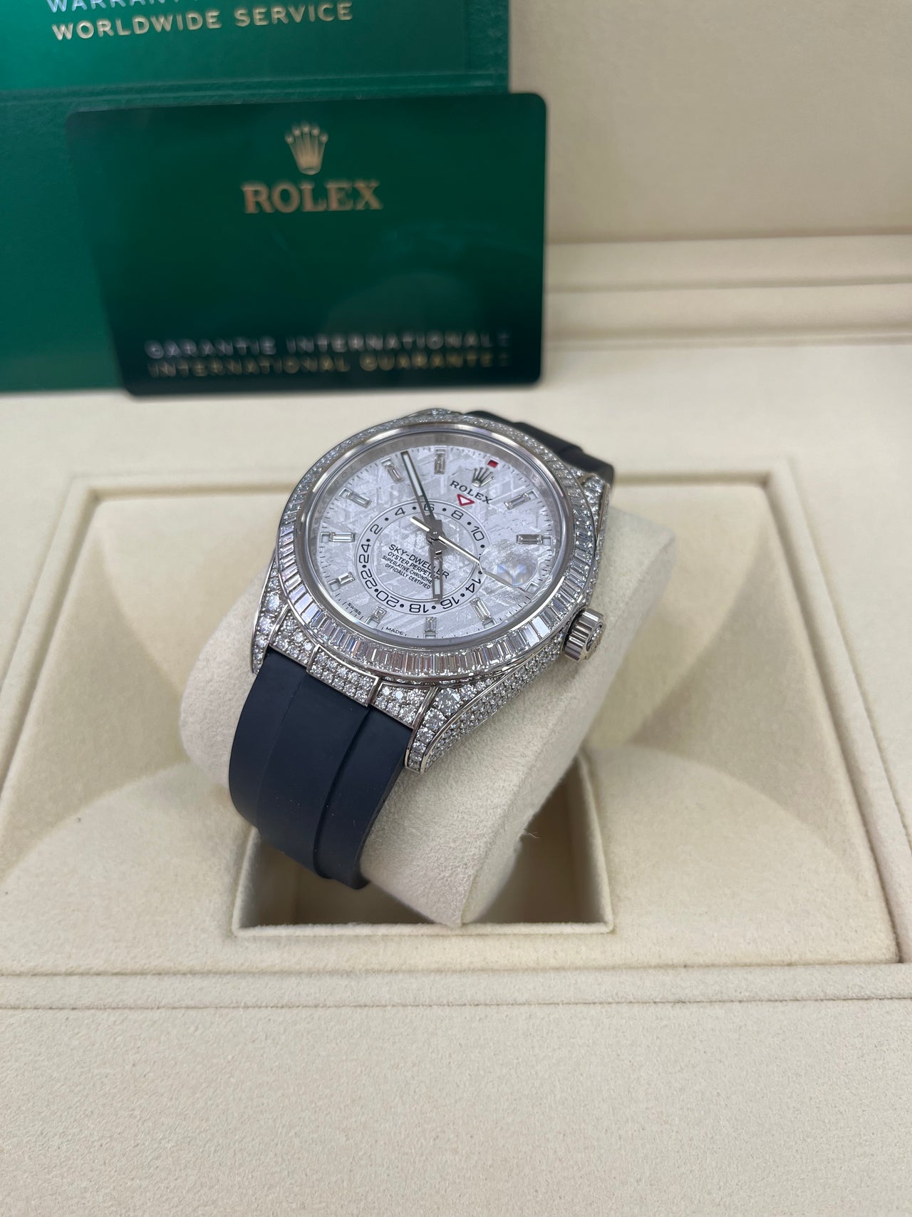 Rolex Sky-Dweller Meteorite Diamonds Baguette Dial Factory Diamonds (Reference # 326259tbr) - Image 13