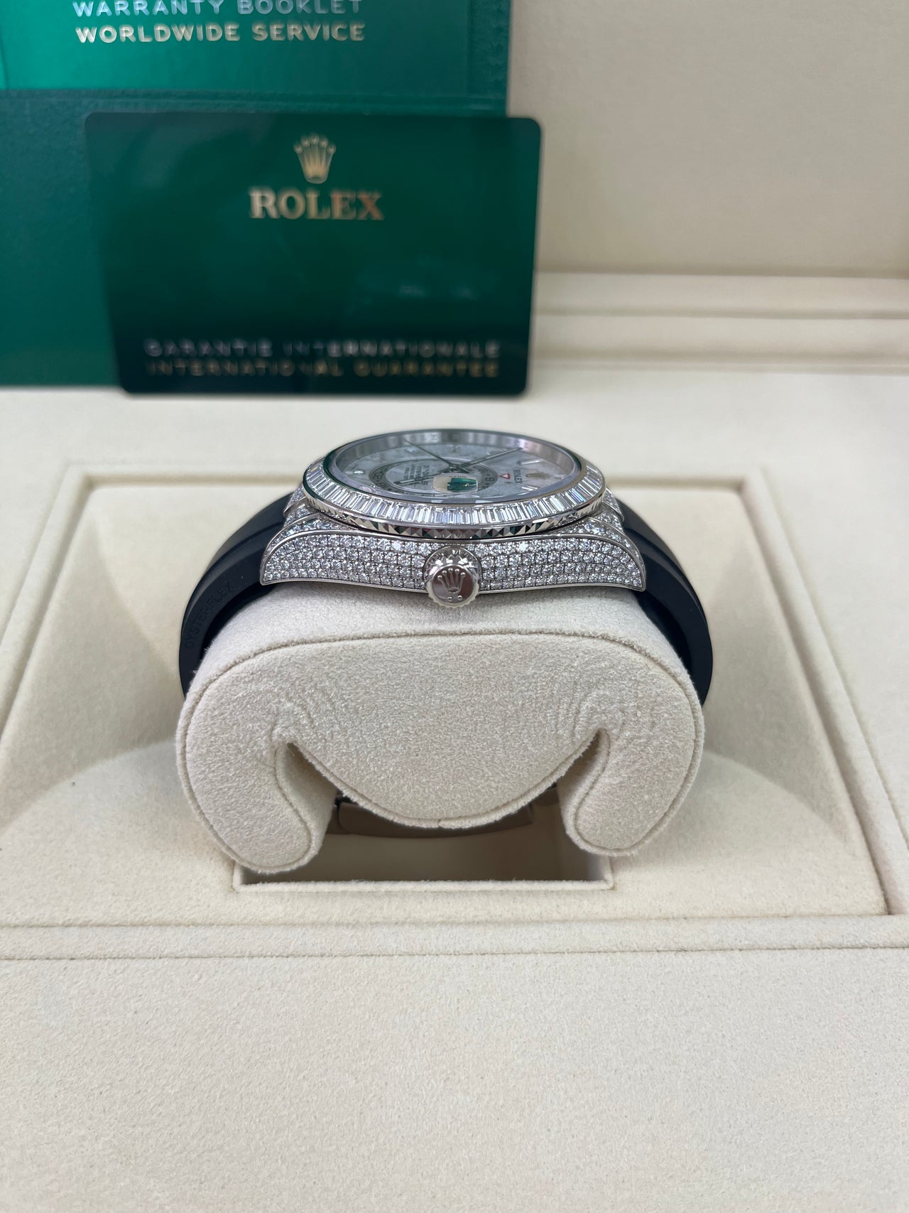 Rolex Sky-Dweller Meteorite Diamonds Baguette Dial Factory Diamonds (Reference # 326259tbr) - Image 8