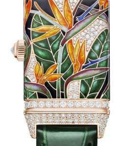 Alternative view of Reverso One Precious Flowers – Birds of Paradise