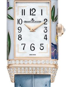 Reverso One Precious Flowers – Hibiscus Enamel