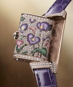 Alternative view of Reverso One Precious Flowers Purple Arums