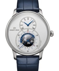 Grande Seconde Dual Time Silver