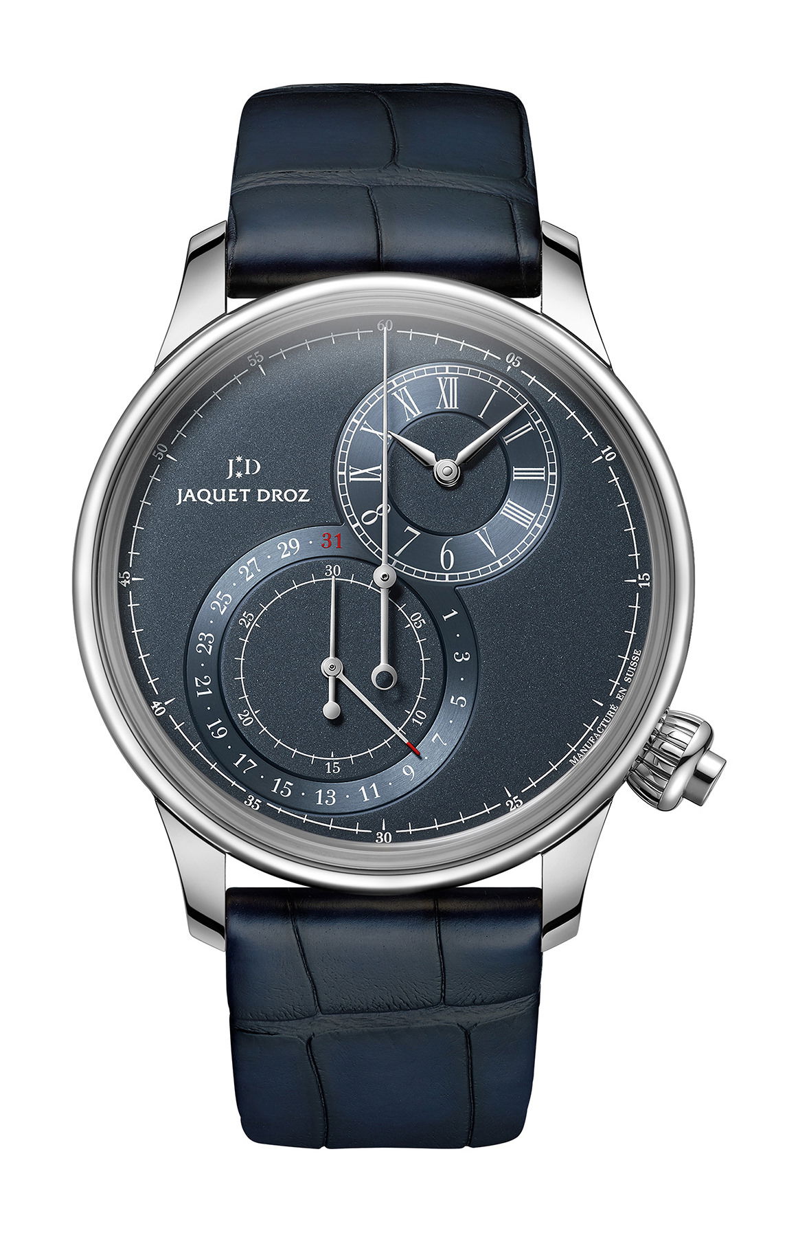 Grande Seconde Off-centered Chronograph Blue
