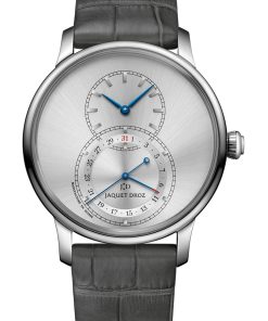 Grande Seconde Quantième Satin-brushed Gray