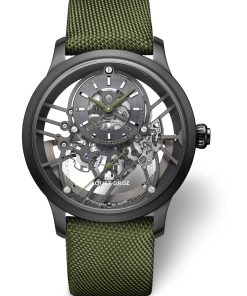 Grande Seconde Skelet-One Black Ceramic Green