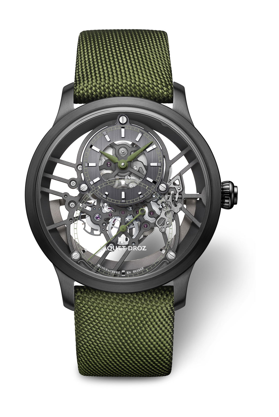 Grande Seconde Skelet-One Black Ceramic Green