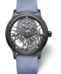 Grande Seconde Skelet-One Black Ceramic Sky Blue