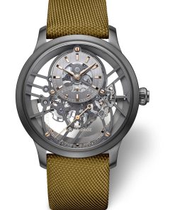 Grande Seconde Skelet-One Black Ceramic Yellow