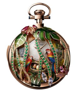 Parrot Repeater Pocket Watch