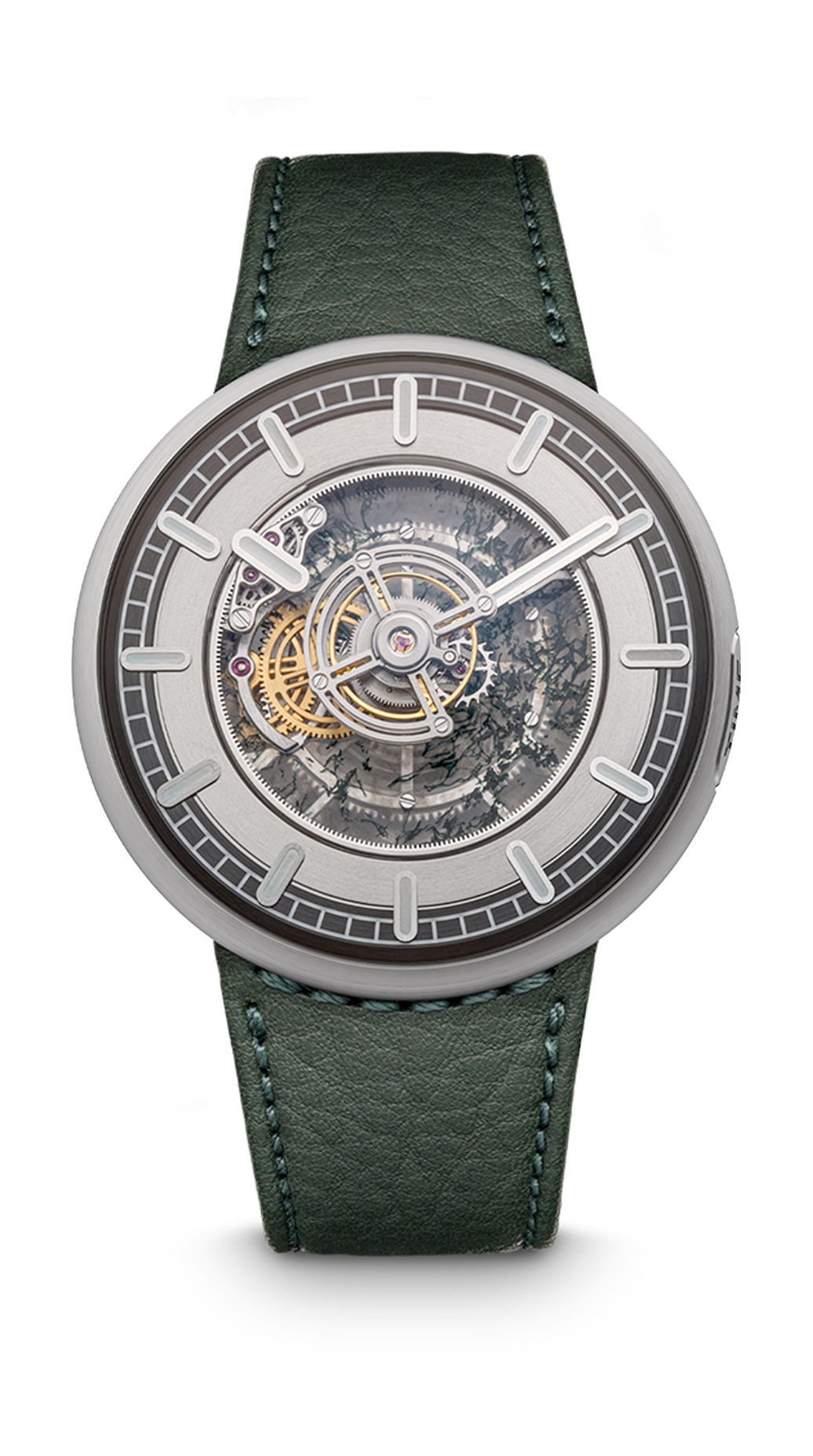 KS 05 Central Floating Tourbillon Moss Agate