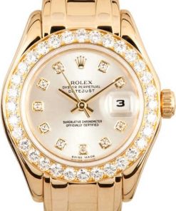 HandMade The Ladies Rolex 18K Pearlmaster 69298